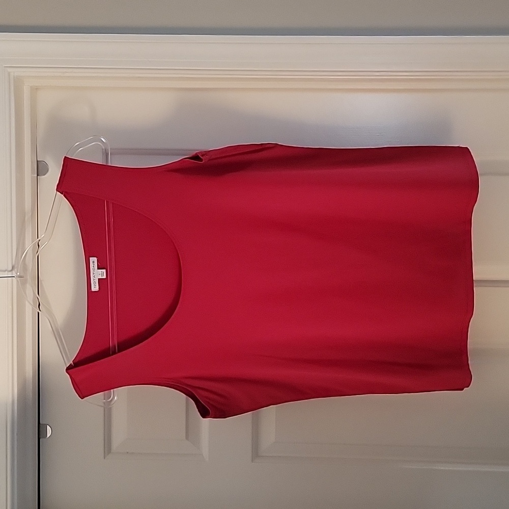 Notations Red Sleeveless Tank Top - Size Large - EUC